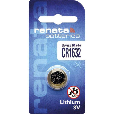 Renata CR1632 (Original) 3V 137mAh Lithium Coin Cell Battery