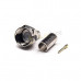 Crimp Type F Connector Straight Male For Coaxial Cable