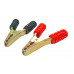 200A Crocodile Alligator Clip Brass Clamp Black and Red Pair