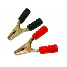 200A Crocodile Alligator Clip Brass Clamp Black and Red Pair