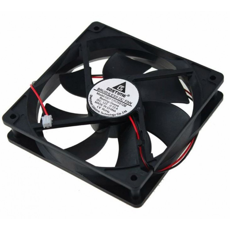 GAMDIAS DC1202512 Hydraulic RGB 120mm Case Fans Molex Connector Black