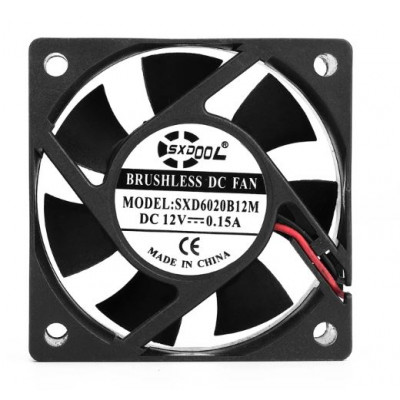 DC 12V 6020 Cooling Fan - 60X60X20 mm Size