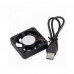 DC 5V 7010 Double Ball Cooling Fan with USB 25CM Cable Size:70*70*10MM