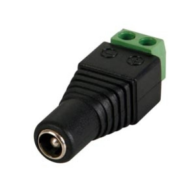 DC Power Jack Female Connector with 2 pin Screw Terminal - 2.1 x 5.5mm
