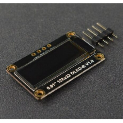 DFRobot Fermion: Monochrome 0.91 12832 I2C OLED Display (Breakout) DFRobot Fermion: Monochrome 0.91 12832 I2C OLED Display (Breakout)