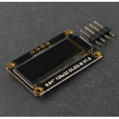 DFRobot Fermion: Monochrome 0.91 12832 I2C OLED Display with Chip Pad (Breakout) DFRobot Fermion: Monochrome 0.91 12832 I2C OLED Display with Chip Pad (Breakout)