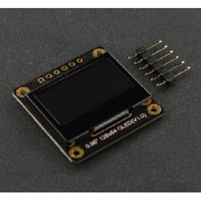 DFRobot Fermion: Monochrome 0.96 12864 I2C/SPI OLED Display (Breakout) DFRobot Fermion: Monochrome 0.96 12864 I2C/SPI OLED Display (Breakout)