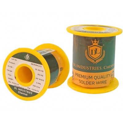 DL 250gm 22 Gauge (Premium) 60/40 Grade Solder Wire DL 250gm 22 Gauge (Premium) 60/40 Grade Solder Wire