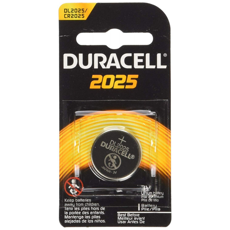 PILA BOTON LITIO CR2025 3V DURACELL -2 UND