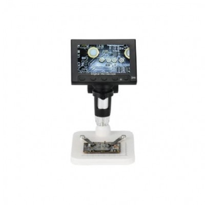 DM4 1000x 2.0MP USB Digital Electronic Microscope 4.3LCD Display for PCB Motherboard Repaire Plastic Stent