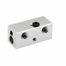Double Heater Block 2 in 1 out Multi Color For Extrusion 3D Printers Parts Aluminum 1.75mm