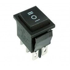 DPDT ON-OFF-ON Rocker Switch - Lock Action