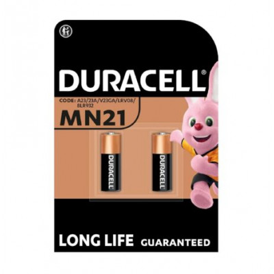 Duracell MN21/A23 12V Battery (Pack of 2) Duracell MN21/A23 12V Battery (Pack of 2)