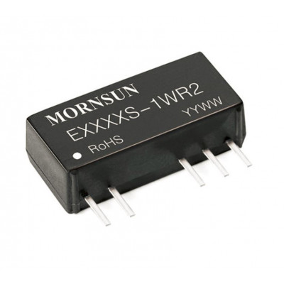 E1205S-1WR2 Mornsun 12V to ±5V DC-DC Converter 1W Power Supply Module - Compact SIP Package E1205S-1WR2 Mornsun 12V to ±5V DC-DC Converter 1W Power Supply Module - Compact SIP Package