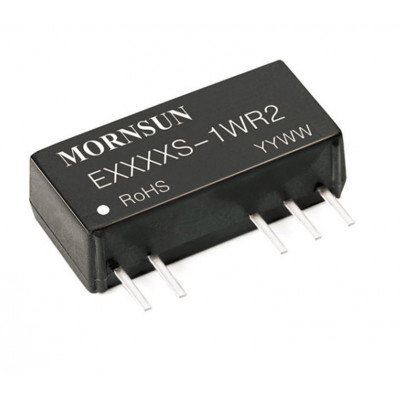 E1515S-1WR2 Mornsun 15V to ±15V DC-DC Converter 1W Power Supply Module - Compact SIP Package
