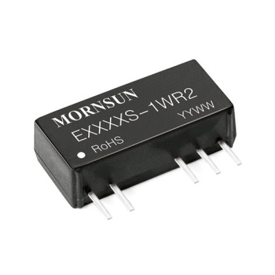 E2412S-1WR2 Mornsun 24V to ±12V DC-DC Converter 1W Power Supply Module - SIP Package