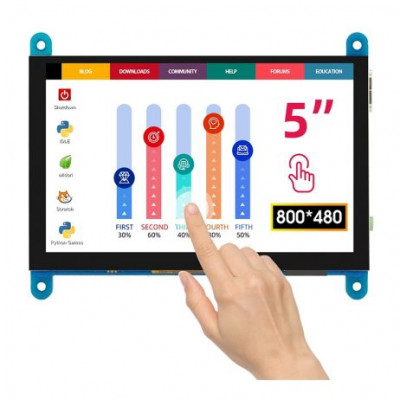 Elecrow RC050 5 inch 800 x 480 Capacitive Touch LCD Display for Raspberry Pi/ PC/ SONY PS4 Elecrow RC050 5 inch 800 x 480 Capacitive Touch LCD Display for Raspberry Pi/ PC/ SONY PS4