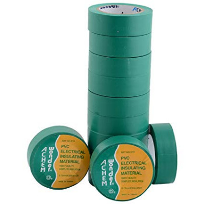 Electrical PVC Insulating Tape - Green Color - 1 Piece Pack
