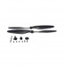 EMAX MT2216 810KV Brushless DC Motor - Black Cap (CW Motor Rotation) with Prop1045 Combo (Original)