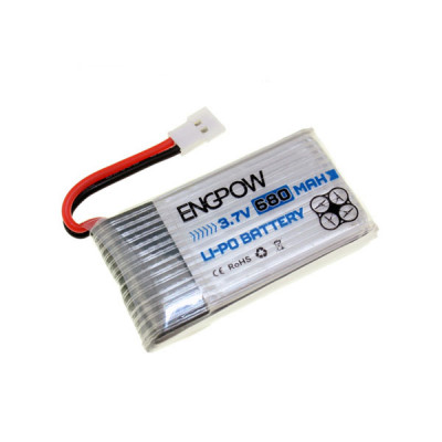 Engpow 3.7V 680mAH (Lithium Polymer) Lipo Rechargeable Battery for RC Drone