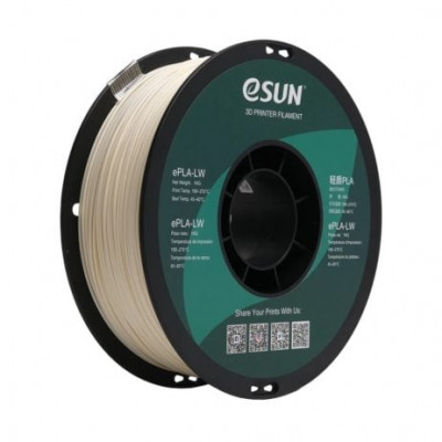 eSun ePLA-LW 1.75mm 3D Printing Filament 1kg-Natural