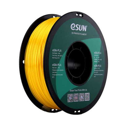 eSun eSilk PLA Filament 1.75mm 1Kg-Yellow