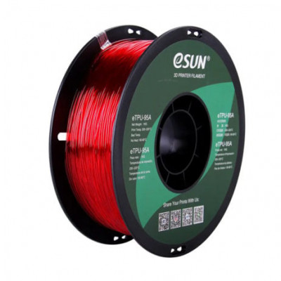 eSUN eTPU-95A-Transparent Red-1kg/spool eSUN eTPU-95A-Transparent Red-1kg/spool