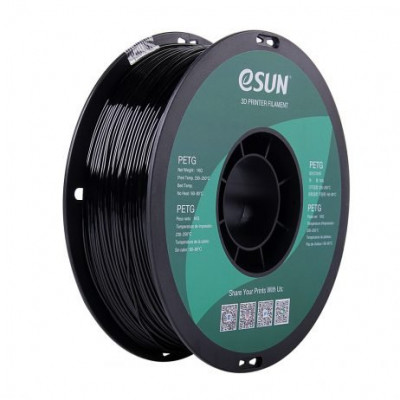 eSun PETG 1.75mm 3D Printing Filament 1kg - Solid Black