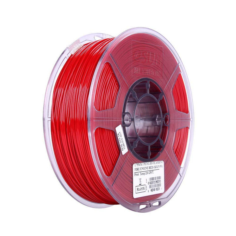 eSun PETG 1.75mm 3D Printing Filament 1kg - Solid Red buy online at Low  Price in India 