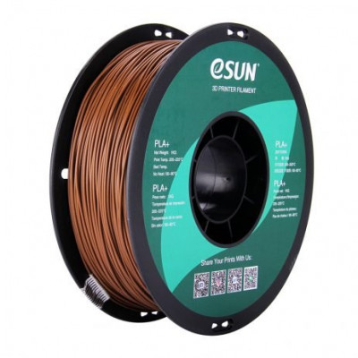 eSun PLA+ 1.75mm 3D Printing Filament 1kg-Brown