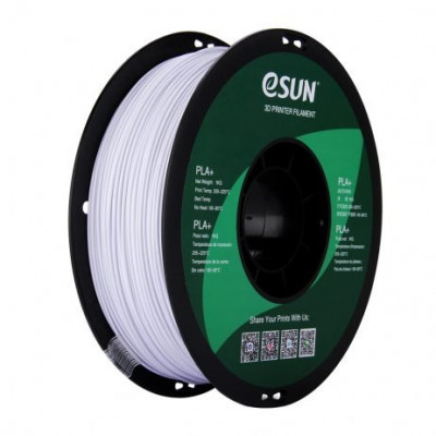 eSun PLA+ 1.75mm 3D Printing Filament 1kg-Cold White