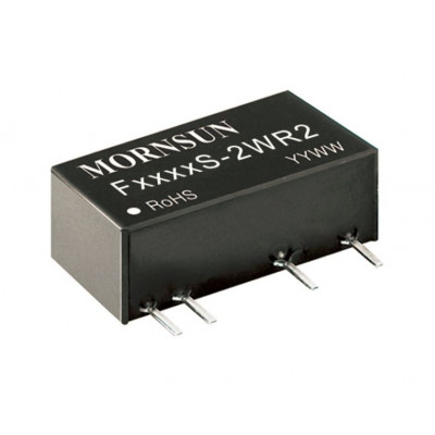 F0512S-2WR2 Mornsun 5V to 12V DC-DC Converter 2W Power Supply Module - Miniature SIP Package F0512S-2WR2 Mornsun 5V to 12V DC-DC Converter 2W Power Supply Module - Miniature SIP Package