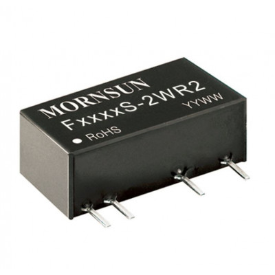 F0515S-2WR2 Mornsun 5V to 15V DC-DC Converter 2W Power Supply Module - Miniature SIP Package