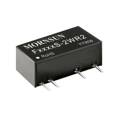 F1212S-2WR2 Mornsun 12V to 12V DC-DC Converter 2W Power Supply Module - Miniature SIP Package