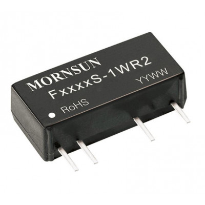 F1215S-1WR2 Mornsun 12V to 15V DC-DC Converter 1W Power Supply Module - Compact SIP Package