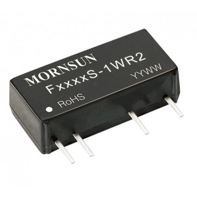 F1224S-1WR2 Mornsun 12V to 24V DC-DC Converter 1W Power Supply Module - Compact SIP Package F1224S-1WR2 Mornsun 12V to 24V DC-DC Converter 1W Power Supply Module - Compact SIP Package