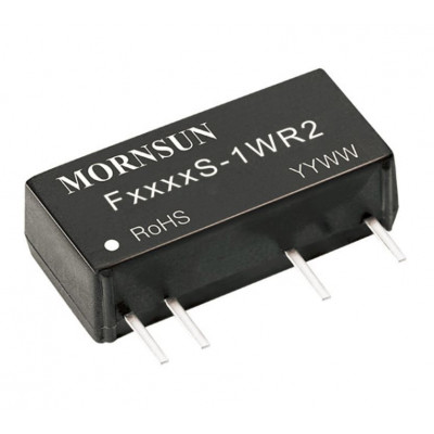 F2424S-1WR2 Mornsun 24V to 24V DC-DC Converter 1W Power Supply Module - Compact SIP Package F2424S-1WR2 Mornsun 24V to 24V DC-DC Converter 1W Power Supply Module - Compact SIP Package