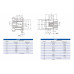 Flange Mount BNC Connector 4 Hole Female Connector Solder Type