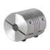 Flexible Aluminium Coupling OD: 25mm x L: 32mm Bore: 5x8mm