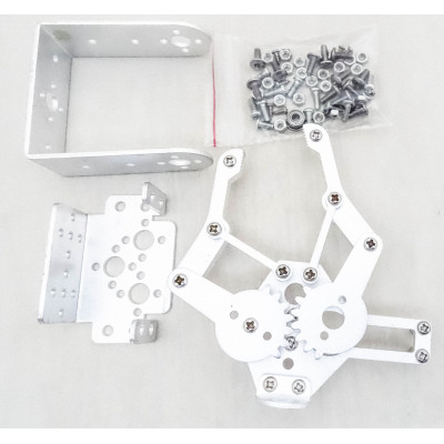 Full Set DIY 2DOF Robot Arm Manipulator Claw - 2pcs Servo Brackets Not Assembly - Kit Full Set DIY 2DOF Robot Arm Manipulator Claw - 2pcs Servo Brackets Not Assembly - Kit