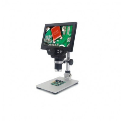 G1200 1200x 12MP Digital Electronic Microscope 7″LCD (17.78 cm) Display for PCB Motherboard Repair