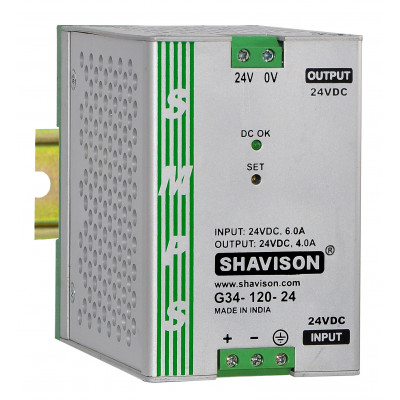 G31-120-24 Shavison  SMPS - 24V 5A - 120W DIN Rail Mountable Metal Power Supply