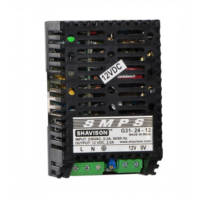 G31-24-12 Shavison SMPS - 12V 2A - 24W DIN Rail Mountable Metal Power Supply