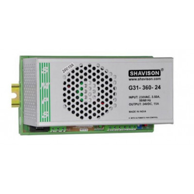 G31-360-24 Shavison SMPS - 24V 15A - 360W DIN Rail Mountable Metal Power Supply