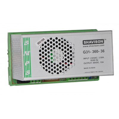 G31-360-36 Shavison SMPS - 36V 10A - 360W DIN Rail Mountable Metal Power Supply