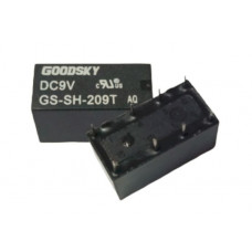 Goodsky 9V 2A DC GS-SH-209T 8 Pin DPDT PCB Mount Telecom Relay