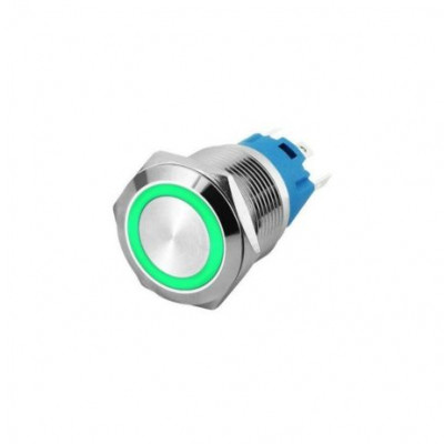 Green 22 mm 12V-24 V Momentory Metal Switch Green 22 mm 12V-24 V Momentory Metal Switch