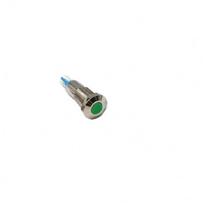 Green 3-9V 8mm LED Metal Indicator Light Green 3-9V 8mm LED Metal Indicator Light