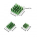 Green 3 in 1 Heat Sink Set Aluminum for Raspberry Pi 4 Model B