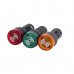 Green AC/DC12V 16mm AD16-16SM LED Signal Indicator Built-in Buzzer